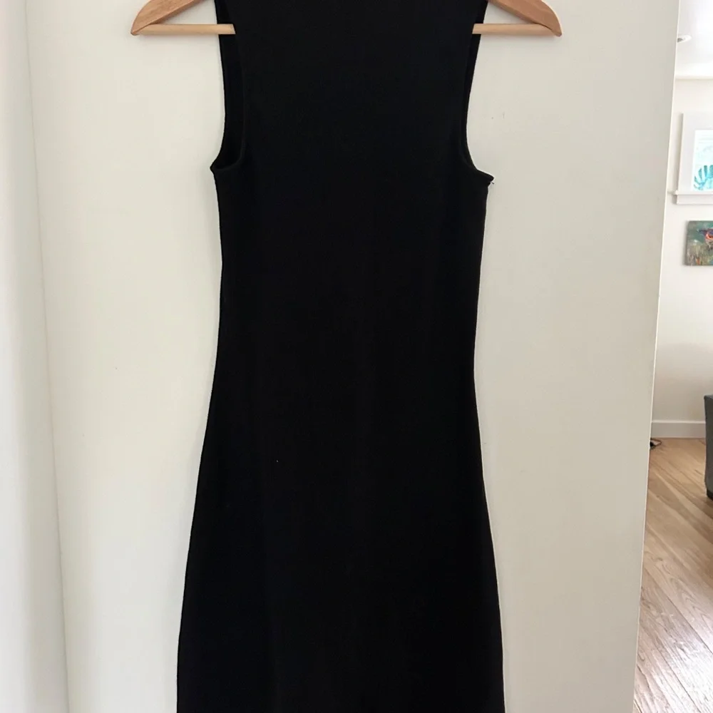 Sezane Henley Tank Mini Dress Black - Picture 5 of 5